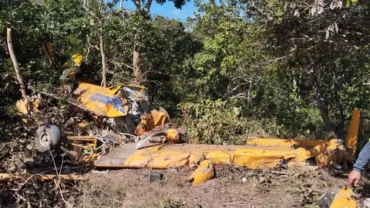 Avião cai em MG, piloto passa a noite ferido no mato e é resgatado por bombeiros