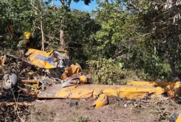 Avião cai em MG, piloto passa a noite ferido no mato e é resgatado por bombeiros