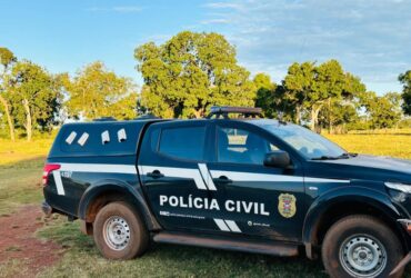 Viatura da polícia civil em zona rural de Mato Grosso