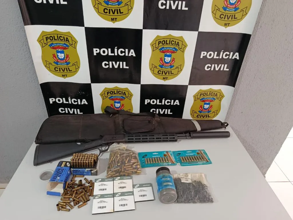 Polícia Civil prende homem com armas e munições em Canabrava