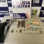 PM prende suspeito de roubo em Sorriso com apoio do Vigia Mais MT