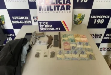 PM prende suspeito de roubo em Sorriso com apoio do Vigia Mais MT