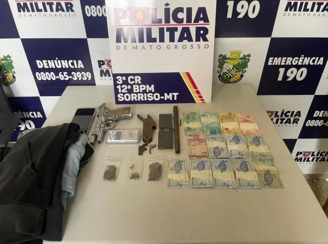 PM prende suspeito de roubo em Sorriso com apoio do Vigia Mais MT
