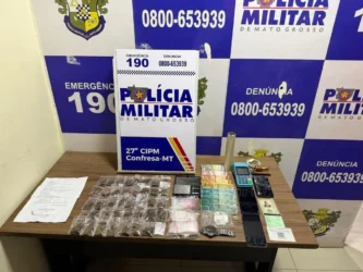 Ação policial em Confresa termina com faccionados presos e drogas apreendidas