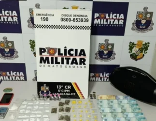 Tráfico de drogas em Canarana: PM prende dois homens