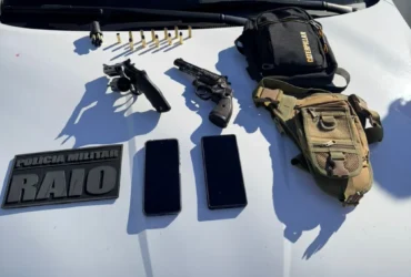 Porte ilegal de arma de fogo em Cuiabá leva à prisão de dupla