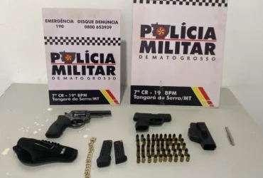 Homem é preso por porte ilegal de arma de fogo em Tangará