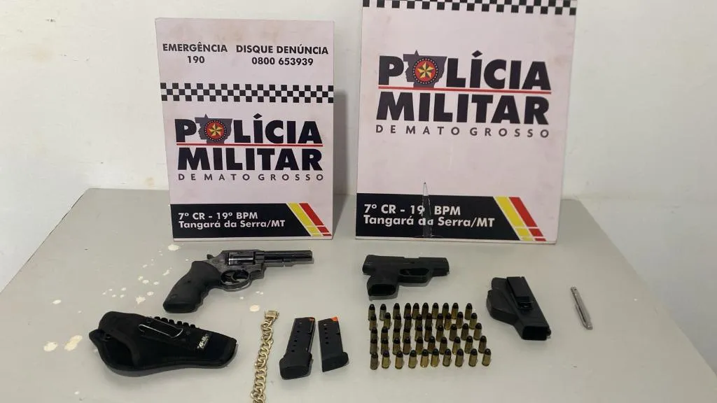 Homem é preso por porte ilegal de arma de fogo em Tangará