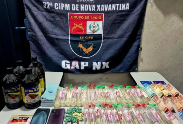 Tráfico de drogas em Nova Xavantina: três presos
