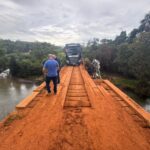 Ponte sobre o Córrego Grande na MT-560 é interditada após acidentes em Sorriso