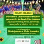 Prefeitura lança edital de R$ 45 mil para fortalecer quadrilhas juninas em Lucas do Rio Verde