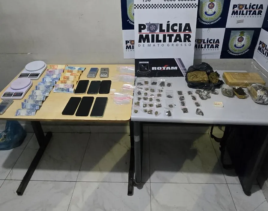 Rotam prende quatro homens por tráfico de drogas em Cuiabá