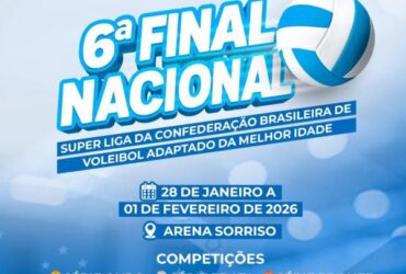 Sorriso sedia a 6a Final Nacional da Superliga de Voleibol Adaptado da Melhor Idade -CenárioMT