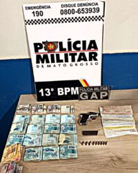Homem é detido por porte ilegal de arma de fogo durante abordagem policial em Lucas do Rio Verde