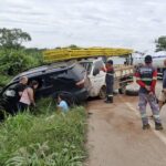 Acidente envolvendo quatro veículos interdita totalmente a BR-163 em Sinop