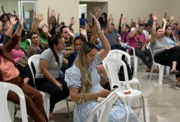 Assembleia do Sintep reúne quase todas as escolas e debate rumos da educação em Lucas do Rio Verde