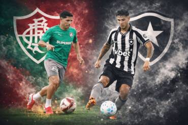 Botafogo x Fluminense: clássico carioca esquenta a briga pela liderança no Estadual 2026. Imagem gerada por IA