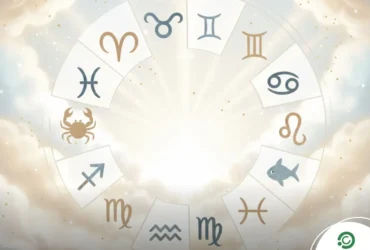 Ilustração simbólica dos signos do zodíaco representando o início de um novo ciclo