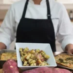 Batata-doce assada com ervas, fácil para o dia a dia