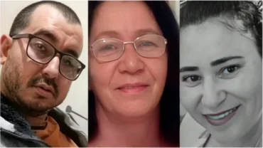 Adelaine Maria de Souza, de 74 anos; Leonardo Sousa dos Anjos, 31; e Margarete Souza, 42, morreram