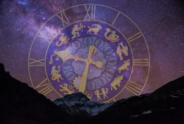 Ilustração simbólica dos signos marcando o início de um novo ciclo