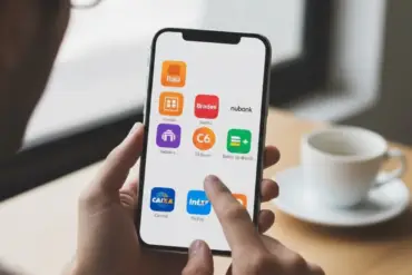 Imagem ilustrando aplicativos no celular