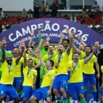 Brasil vence a Argentina e conquista o 12º título da Copa América de Futsal