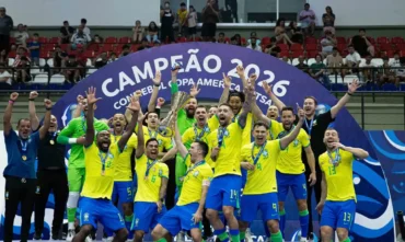Brasil vence a Argentina e conquista o 12º título da Copa América de Futsal