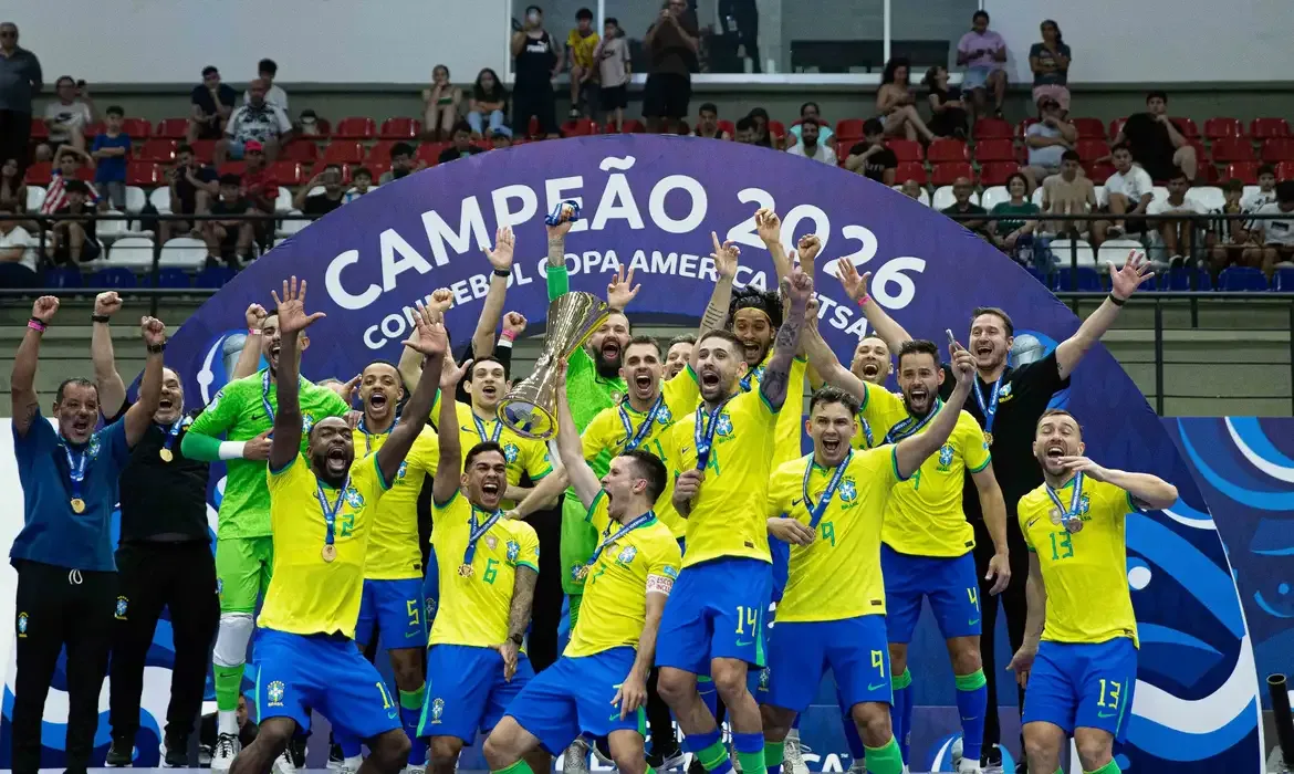 Brasil vence a Argentina e conquista o 12º título da Copa América de Futsal