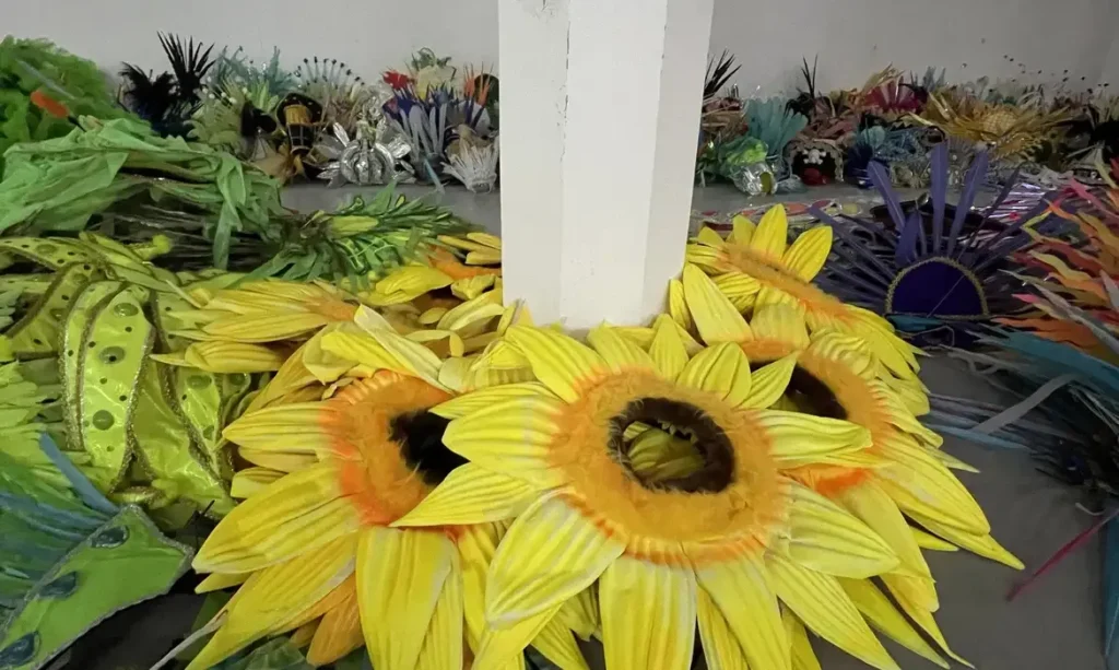 Projeto de Carnaval reaproveita fantasias da Sapucaí e reduz descarte