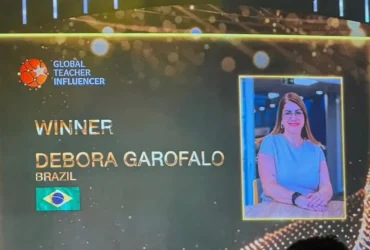 Brasileira Débora Garofalo é eleita professora mais influente do mundo na educação