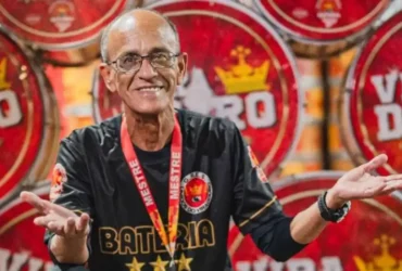 Ciça é homenageado no enredo da Viradouro e comanda a bateria no desfile