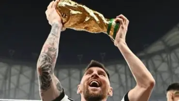 Messi foi campeão pela Argentina na Copa do Mundo do Catar