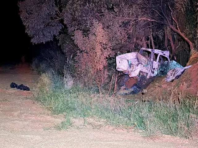 Casal morre carbonizado após caminhonete capotar e pegar fogo na MT-490, entre Sorriso e Nova Ubiratã