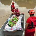 Resgate de idosa em alagamento mobiliza bombeiros no interior de Mato Grosso