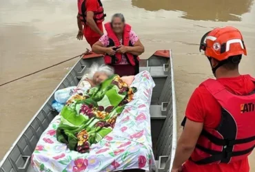 Resgate de idosa em alagamento mobiliza bombeiros em Guarantã do Norte