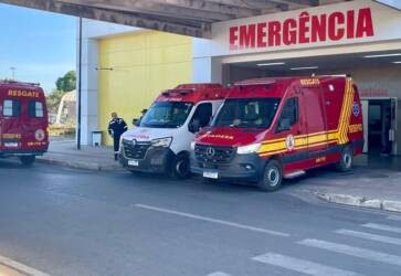 Corpo de Bombeiros atende ocorrência com vítimas atingidas por arma de fogo na BR-163