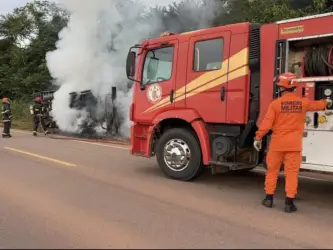 Incêndios em veículos mobilizam bombeiros em MT