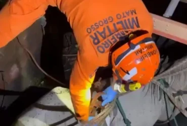 Resgate de cavalo em poço mobiliza Bombeiros em Várzea Grande