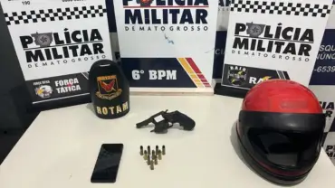 Invasão em Cáceres: PM prende dupla armada