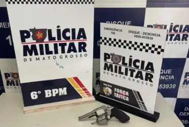 Adolescente é apreendido com arma em Cáceres