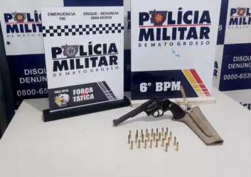 Porte ilegal de arma termina em prisão em Cáceres