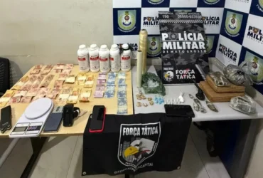 Força Tática prende dupla com maconha e cocaína em Cuiabá