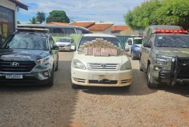 Gefron apreende 65 kg de drogas em Cáceres e prende quatro bolivianos