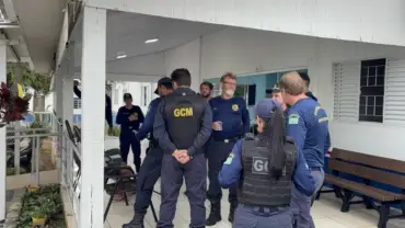 Guarda Civil de Sinop realiza ação social no Lar Vicentino durante formação para guarda armada