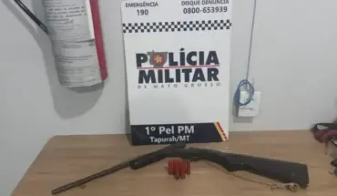 Homem é preso em Tapurah por ameaça e porte ilegal de arma