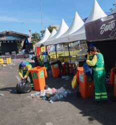 Operação de limpeza em Cuiabá retira 5 toneladas de resíduos por dia no Carnaval 2026