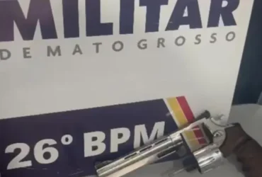 Porte ilegal leva à prisão com revólver .357 em MT