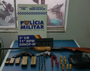 Operação Safra Desviada apreende armas em Sinop