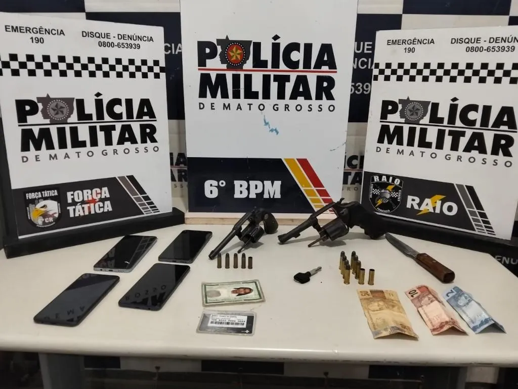 Polícia prende cinco por tentativa de homicídio em Cáceres